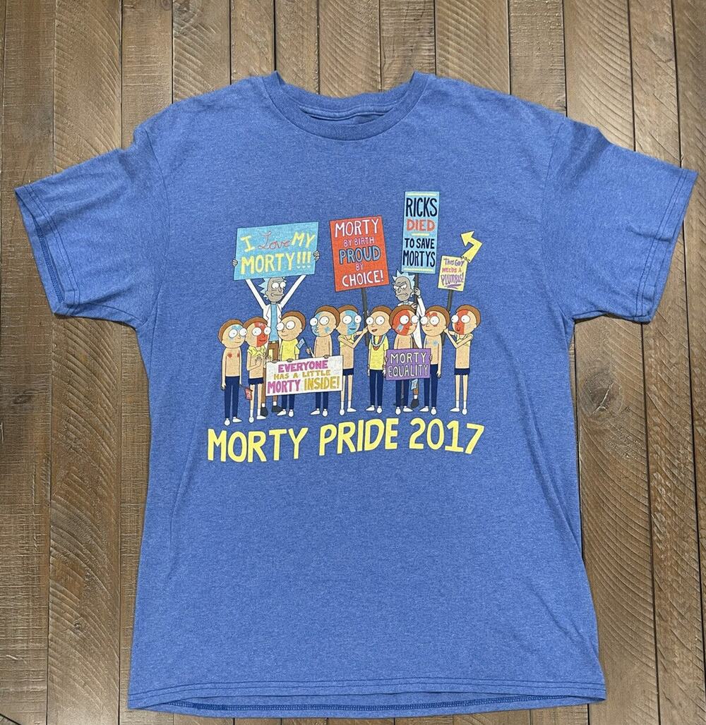 Adult Swim Rick And Morty Pride 2017 T-Shirt Sz M Cartoon Network Worn Once!